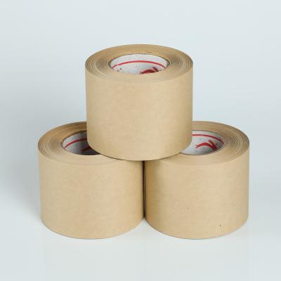 China Waterproof Custom Printed Wet Water Activated Gummed Recycled Kraft Paper Wrapping Tape for sale