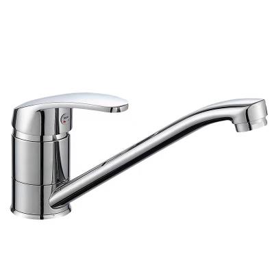 China Thermostatic Faucets Classic Single Handle Long Neck Cold And Hot Deck Mounted Sink Faucet Zinc Kitchen Mixer Taps for sale