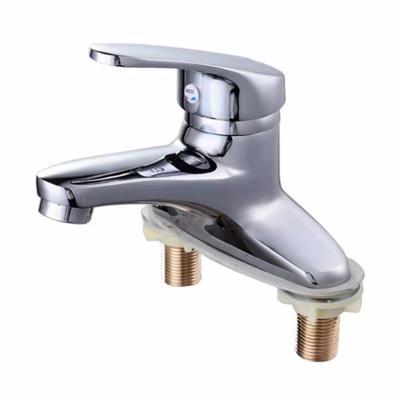 China Faucets Good Quality Metered Basin Faucet Zinc Single Handle Chrome Plate Bathroom Mixer Tap For Bathroom for sale