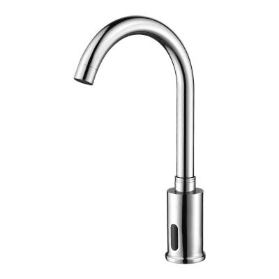 China Hot Selling Sense Faucets Brass Bathroom Cold Water Basin Faucet Touchless Infrared Hand Wash Sensor Auto Faucet for sale