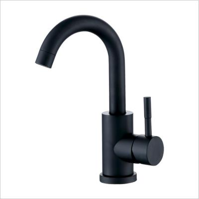 China Metered Faucets Shape Grifo Washbasin Stainless Steel Matte Black Hand Wash Basin Mixer Tap Bathroom Faucet for sale