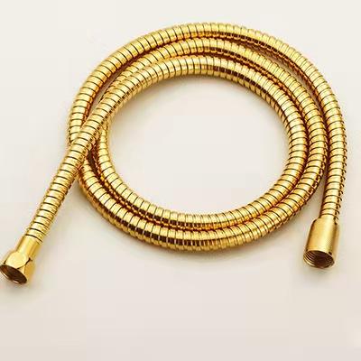 China New Customized Popular Luxury Contemporary Gold Bathroom Shower Hose 1.5M Stainless Steel Hose for sale