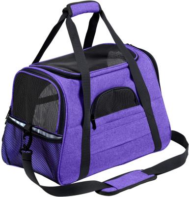 China Airline Travel Pet Stored Carrier Approved Dog Carriers For Cats Medium Pet Carrier Bag for sale