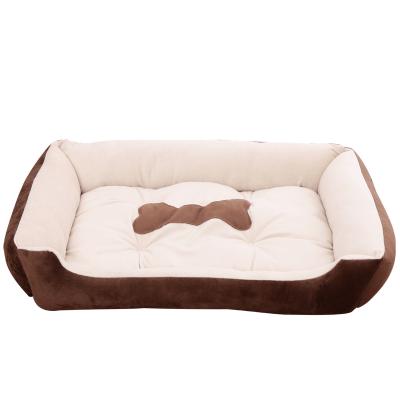 China Wholesale Customized Color Size Private Label Plush Cute Slumber Breathable Luxury Soft Pet Bed for sale