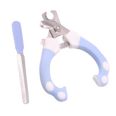 China Stocked Pet Nail Scissors for Dogs Pet Beauty Pet Supplies Folder Nail Polisher Cleaning Set for sale