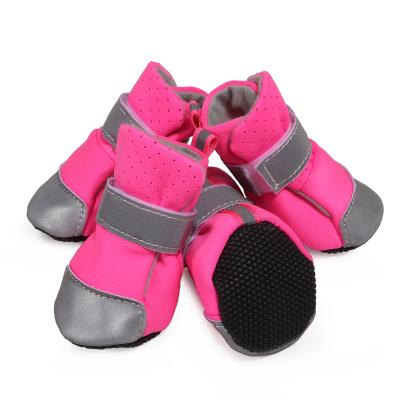 China Stocked Dog Shoes Soft Sole Waterproof Winter Pet Outdoor Boots for sale