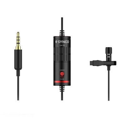 China Omnidirectional Lavalier Microphone Synco Lav-S6 Condenser Lavalier Microphone For Cameras Phones for sale