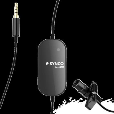 China SYNCO Lav-S6M Lavalier Microphone Lavalier Microphones for Mic port Cameras/Smartphones Audio Monitor Removable Stand for sale