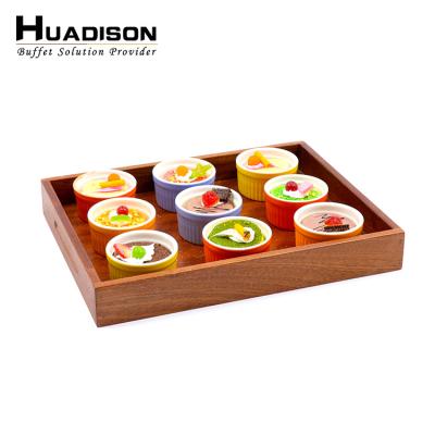 China Arabic Home.Restaurant.Bar.Hotel.Wedding Huadison Solid Wood Serving Tray Wholesale Rectangle Rustic Wooden Serving Tray for sale