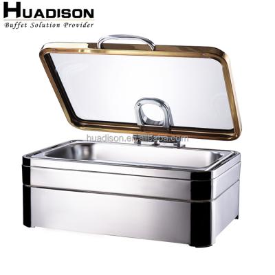 China Wedding Caterers & canteens & restaurants & Hotels Huadison Hot Sale Food Warmer Buffet Server Buffet Server Stainless Steel Electric Food Warmer For Hotel for sale