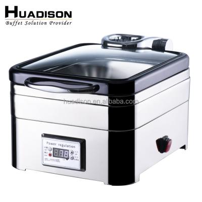 China Wedding Caterers & canteens & restaurants & Hotels Huadison 304 Stainless Steel Buffet Serving Dish Electric Chafing Dish For Sale for sale