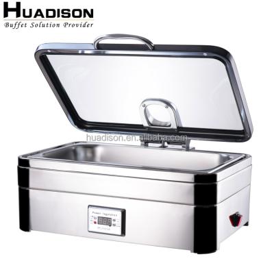 China Wedding Caterers & canteens & restaurants & Huadison Hotel Chafing Dish Electric Heater 304 Stainless Steel 5 Star Buffet Chafing Dish for sale