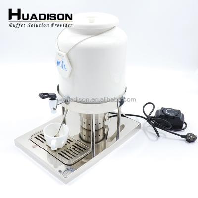 China Home.Restaurant.Bar.Hotel.Wedding Huadison Hotel Ceramic Five Star Buffet Stainless Steel Rack Pot Large Capacity Automatic Electric Juice Dispenser Machine for sale