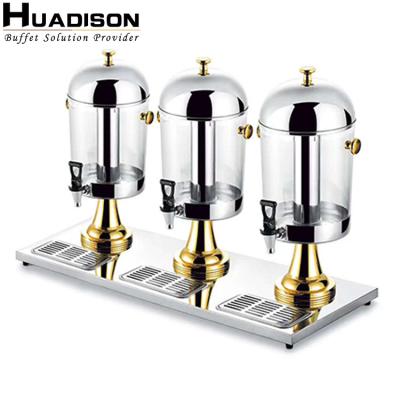 China Best of Home.Restaurant.Bar.Hotel.Wedding Huadison Selling Hot and Cold Porcelain 8l 16l 24l Plastic Juice Dispenser For Hotel Wedding Party for sale