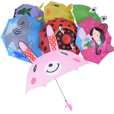 China Wholesale Modern Children's 3D Cartoon Shape Child Safe Umbrella With Ears for sale