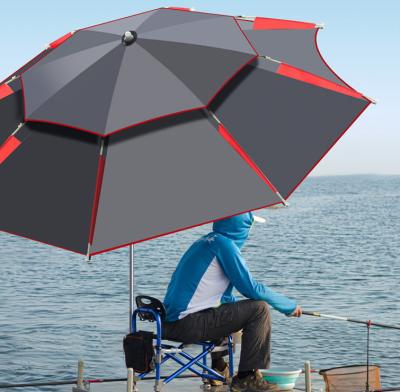 China New Modern Stock Adjustable Folding Rain Proof Sun Protection Outdoor Fishing Umbrella for sale