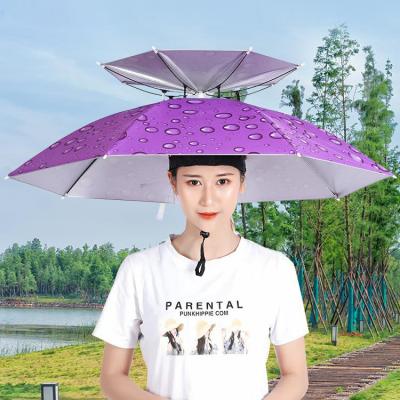 China Modern Fishing Travel Promotion Hat Sun Drawstring Head Umbrella for sale