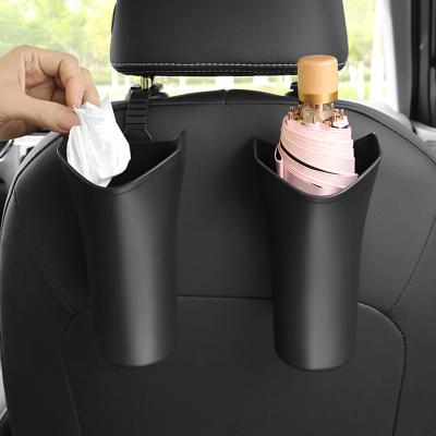 China Modern Hooked Multifunctional PP Waste Umbrella Holder Storage Trash Can Small Barrel For Car for sale