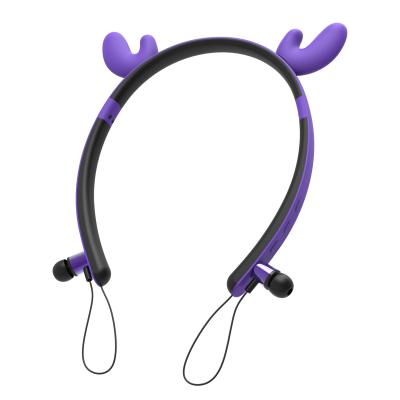 China Neckband China Supplier Custom Girl Earphone Cat Ear Headphones Deer Neckband Wireless Earphone For Party for sale