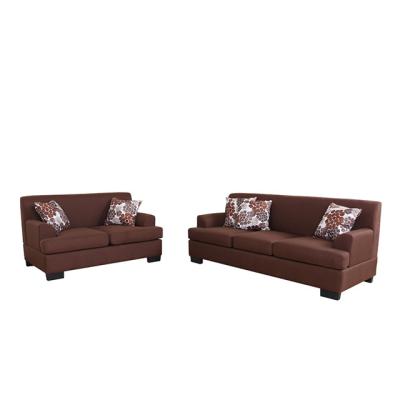 China Fabric Sectional Sofa Upholstery Sofas Living Room Modern Sofa Dark Brown Canvas Sofa for sale