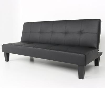 China Adjustable Modern Cheap Black Fabric PU Fabric Living Room Folding Sofa Bed(Size) for sale