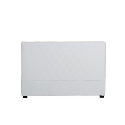 China Cheap White Leather Home Bed Pu Bedroom King Size Headboard for sale