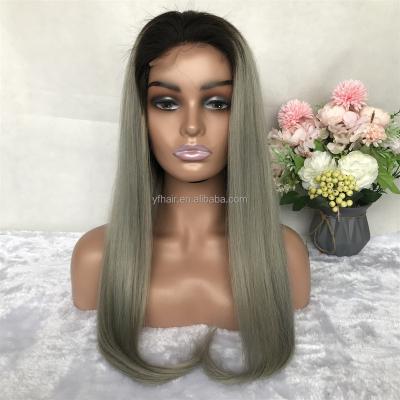 China Hot Selling Beauty Products Handmade Wig 1b/613 Silky Straight Wave Closure And 1b/grey Color Can Dyed And Bleached for sale