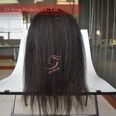 China 100% Virgin Human Hair 100% Virgin Human Hair Lace Frontal Wig Best Selling Well 12-30 Inches High Quality Curly Straight 180% Density for sale