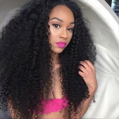 China Raw Unprocessed Kinky Curly/Afro Kinky Curly Hair, Wholesale Crochet Braids With Hair Frontal Wig for sale