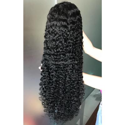 China Jerry Curl Human Hair Lace Front 150% Density Wigs , Jerry Curl Brazilian / Idian Virgin Hair for sale