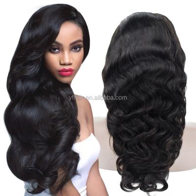 China YFhair Hot Selling Body Wave 22 Inch 150% Density Body Wave Lace Frontal Wig, Hand Clinged for sale