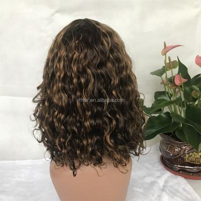 China Piano Color Natural Wave Popular Bang Wig Natural Wave #4/27 for sale