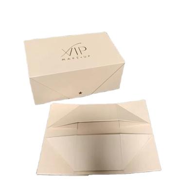 China Folding Recyclable Flat Paper Camping Folding Storage Retail Box For Cosmetic Clothes for sale