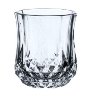 China NO Lead Free 2oz Wine Glass Wholesale Diamond Engraved Shot Glasses In Bulk For Whiskey for sale