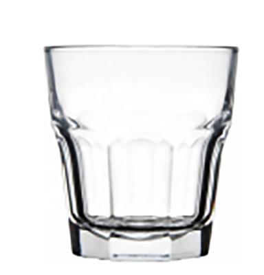 China NO Whiskey 250ml Glass Custom Bar Set Thick Bottom Transparent Glass Stemless Water Cups Unique Glasses Around Tumbler for sale