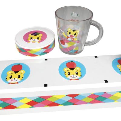 China Retail Plastic Heat Transfer Sublimation Transfer Processing Mug Cartoon Pattern Heat Transfer for sale