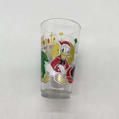 China Customized Glass Bottle Modern Design Cartoon Printing Heat Transfer Printing for sale