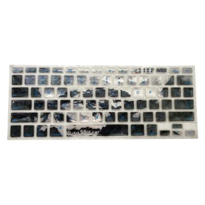 China New fashion color pattern silicone keyboard film heat transfer printing for sale