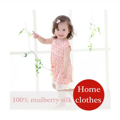 China New mulberry silk children's silk dress knitted mulberry silk children's skirt small for sale