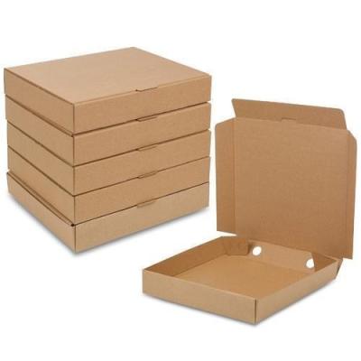 China Recycled materials wholesale for food grade biodegradable corrugated kraft paper pizza packaging box from China source factory supplier for sale