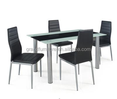 China Modern Modern Tempered Glass Dining Table And Chairs/Dining Set for sale