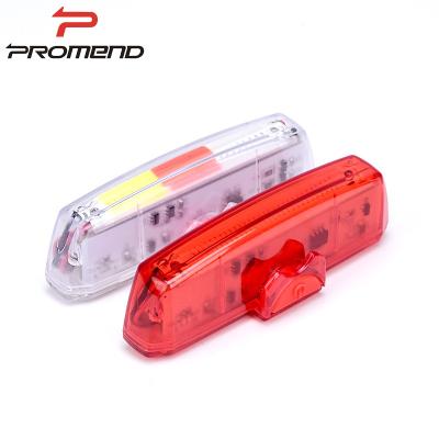 China PC RECHARGEABLE BICYCLE LIGHT FOR MOUNTAIN BIKE USB WARNING LIGHT 2 COLORS BIKE REAR LIGHT for sale