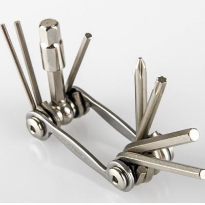 China CARBON STEEL BICYCLE MULTIFUNCTION TOOL WITH 9 FUNCTION T25 ALLEN KEY 2MM 2.5MM 3MM 4MM 5MM 6MM 8MM MINI KEY PORTABLE TOOL for sale