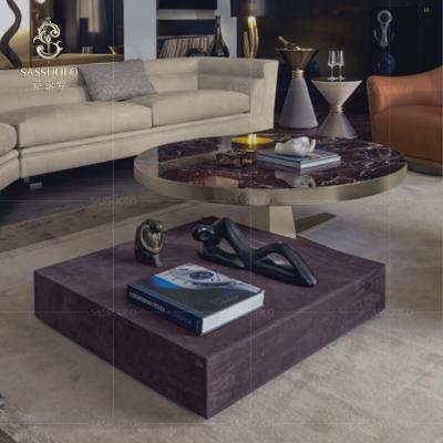 China SASSUOLO Eco-Friendly Italian Style Postmodern Simple Square End Table for sale