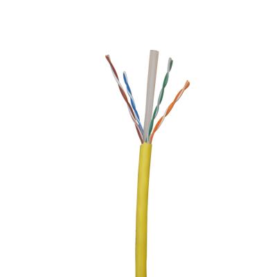 China Full Solid Bare Copper Cat 6a UTP Cable 305mtr White Copper Jacket for sale