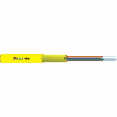 China Indoor 4 Cores Distribution Tight Buffer Electrical Wiring Indoor Fiber Optic Cable for sale