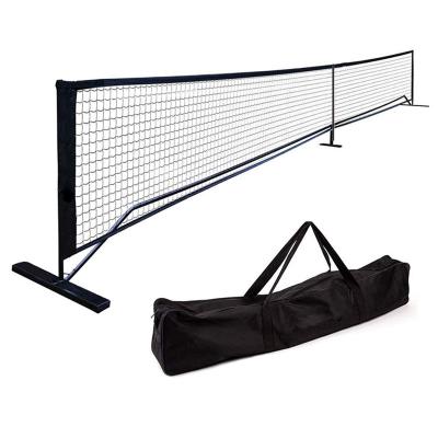 中国 Portable Pickleball Frame Pickle Ball Game Net Kit with Carrying Bag Metal Stand Tennis Net 販売のため