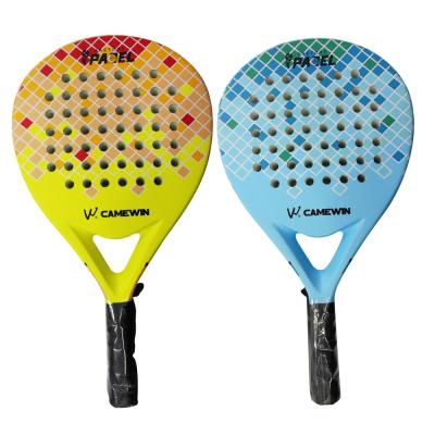 中国 38mmの厚さカーボン繊維のPadel Outddorのスポーツ浜のテニス ラケットのかい 販売のため