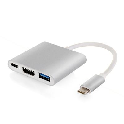 Китай Тип-C 3,1 к типу переходнику 3 USB 3,0 HDMI заряжателя c женскому в 1 эпицентре деятельности загрузочного люка продается