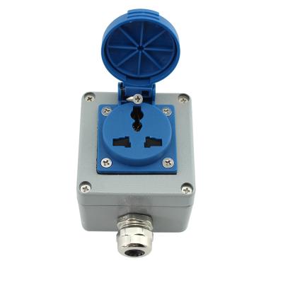 China Outdoor Waterproof Power Strip Outlet Socket Die-cast Aluminum Case Explosion Proof for sale